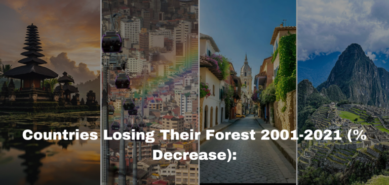 Countries Losing Forests 2001-2021: Where Trees Are Vanishing Fast